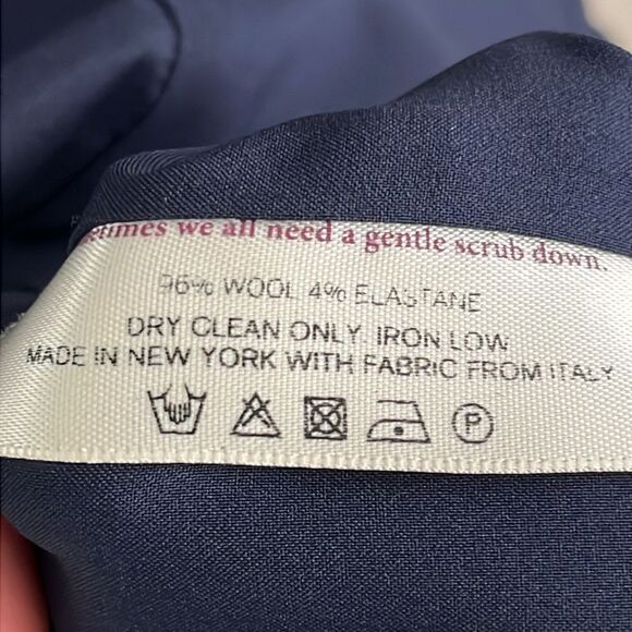 EUC MM Lafleur Emma Dress Deep Indigo Blue Soft Wool Sz 6 - Picture 12 of 13